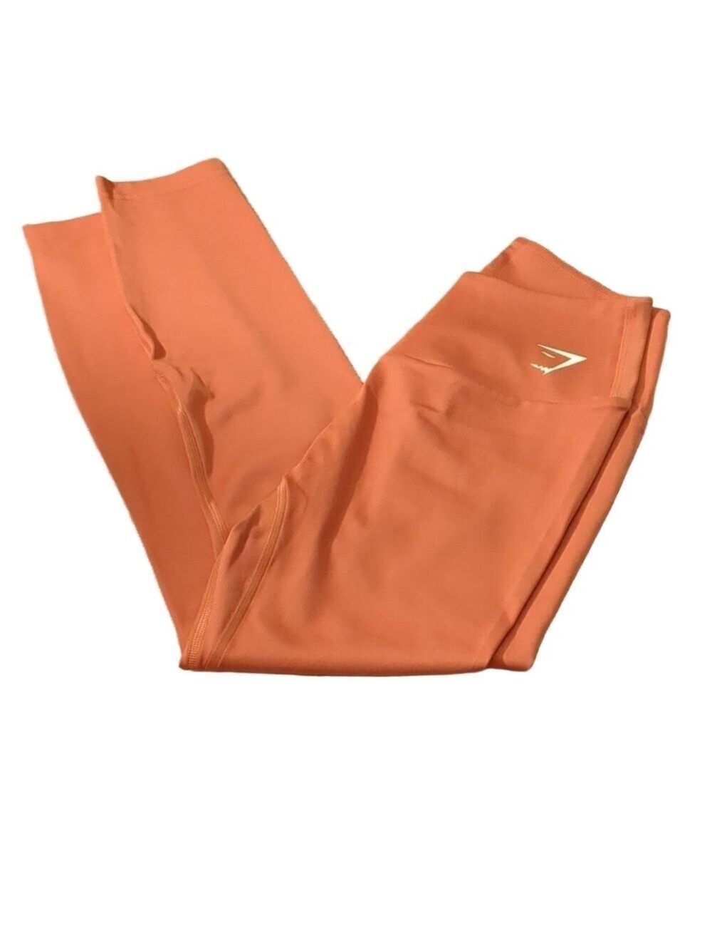 Gymshark orange crop leggings size medium